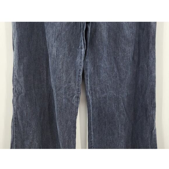 Free‎ People Cotton Sailor Style Wide Leg Pants Size 2 Dark Grey Black - Picture 4 of 9